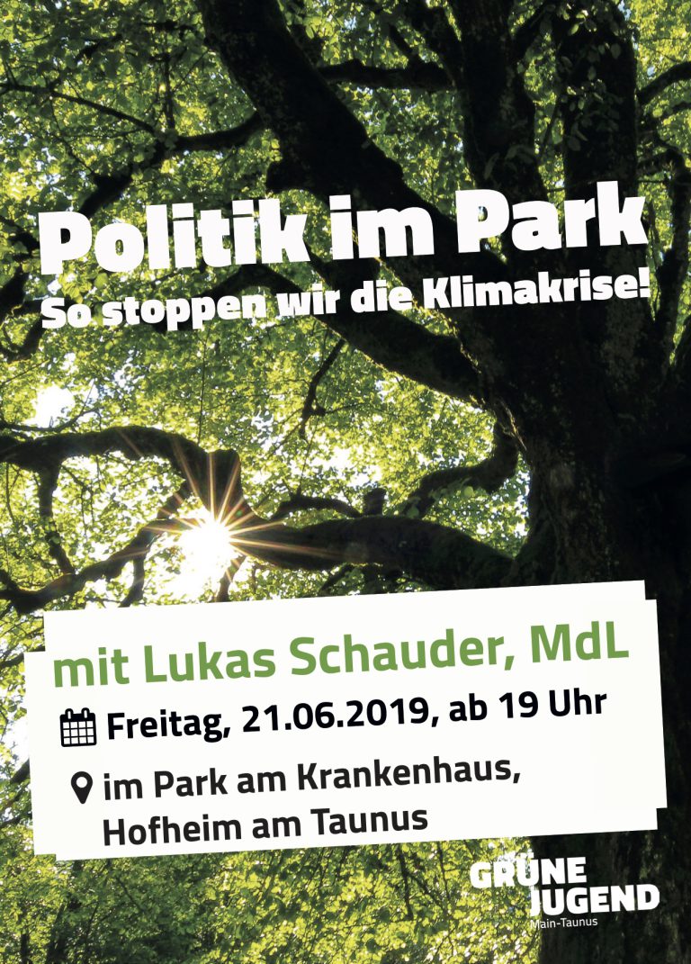 Politik im Park mit Lukas Schauder, MdL