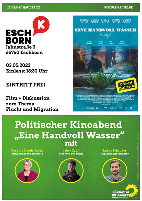 Eschborn: Einladung zum politischen Kinoabend