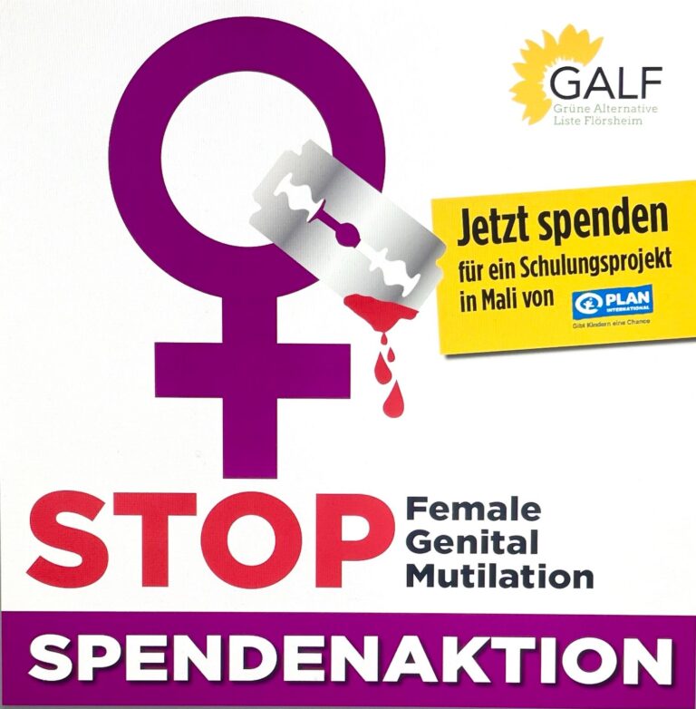 Flörsheim: Spendenaktion der GALF zur Verhinderung von Genitalverstümmelung UPDATE