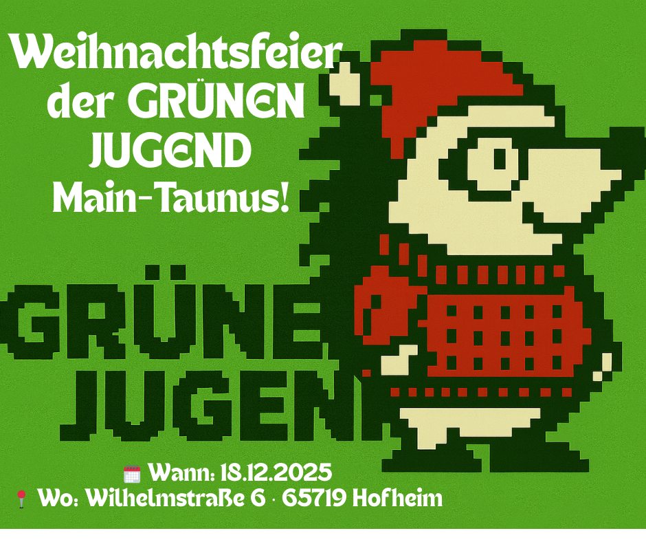 🎅 Weihnachtsfeier der GRÜNEN JUGEND Main-Taunus! 🎅